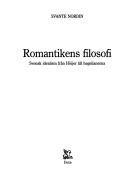 Cover of: Romantikens filosofi by Svante Nordin, Svante Nordin