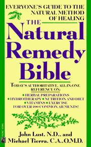 Cover of: The natural remedy bible by John B. Lust