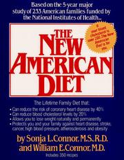 Cover of: New American Diet by Sonja L. Conner, William E. Conner
