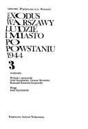 Cover of: Exodus Warszawy: ludzie i miasto po Powstaniu 1944