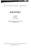 Cover of: Kroniki by Bolesław Prus