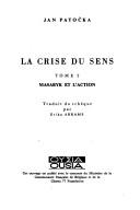 Cover of: La crise du sens