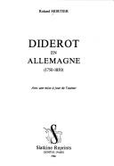 Cover of: Diderot en Allemagne, 1750-1870 by Roland Mortier