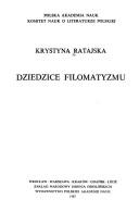 Cover of: Dziedzice filomatyzmu