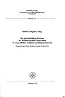 Cover of: Die Wirtschaftliche Position der Bundesrepublik Deutschland in ausgewählten asiatisch-pazifischen Ländern: gegenwärtiger Stand, Konkurrenz und Perspektiven