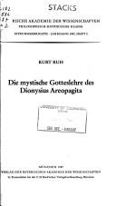 Cover of: Die mystische Gotteslehre des Dionysius Areopagita