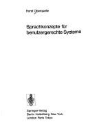 Cover of: Sprachkonzepte für benutzergerechte Systeme