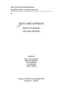 Cover of: Text and context by edited by Peter Alberg Jensen ... [et al.].