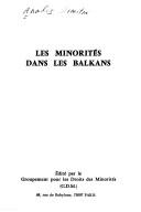 Cover of: Les minorités dans les Balkans by Dimitri T. Analis