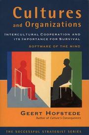 Cover of: Cultures and Organizations by Geert Hofstede