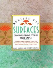 Cover of: Recipes for surfaces: decorative paint finishes made simple