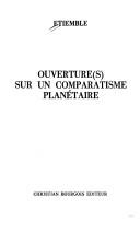 Cover of: Ouverture(s) sur un comparatisme planétaire