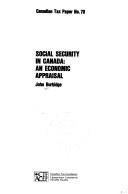 Cover of: Social security in Canada | John Burbidge