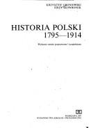 Historia Polski, 1795-1914 by Krzysztof Groniowski