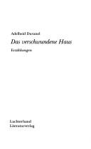 Cover of: Das verschwundene Haus: Erzählungen