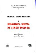 Cover of: Bibliografía directa de Simón Bolívar