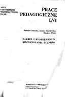 Cover of: Zakres i konsekwencje różnicowania uczniów