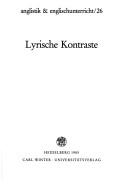 Cover of: Lyrische Kontraste