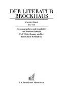Cover of: Der Literatur Brockhaus