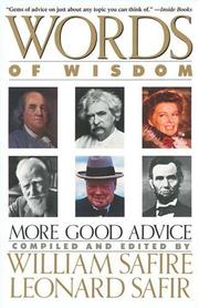 Cover of: Words of Wisdom by William Safire