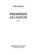 Cover of: Premières alliances: récits