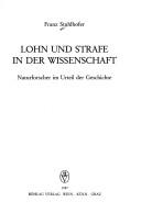 Cover of: Lohn und Strafe in der Wissenschaft by Franz Stuhlhofer
