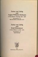 Cover of: Justus von Liebig und August Wilhelm Hofmann in ihren Briefen by Justus von Liebig