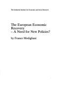 Cover of: The European economic recovery: a need for new policies?