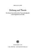 Cover of: Dichtung und Theorie by Nikolaus Lohse