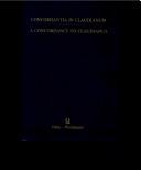 Cover of: Concordantia in Claudianum =: A concordance to Claudianus