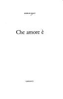 Cover of: Che amore è