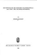 Cover of: Die Entwicklung des ionischen Volutenkapitells im 6. und 5. Jhd. und seine Entstehung