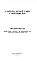 Cover of: Introduction to South African constitutional law by Gretchen Carpenter