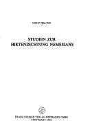 Studien zur Hirtendichtung Nemesians by Walter, Horst.