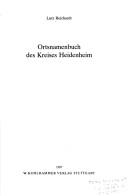 Cover of: Ortsnamenbuch des Kreises Heidenheim