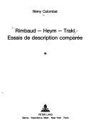 Cover of: Rimbaud--Heym--Trakl by Rémy Colombat