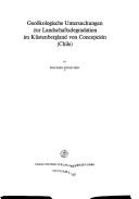 Cover of: Geoökologische Untersuchungen zur Landschaftsdegradation im Küstenbergland von Concepción (Chile) by Wilfried Endlicher