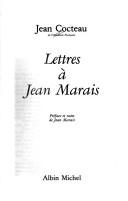 Lettres à Jean Marais by Jean Cocteau