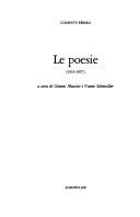 Cover of: Le poesie (1913-1957)