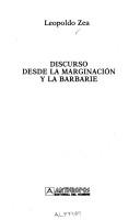 Cover of: Discurso desde la marginación y la barbarie