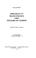 Cover of: Immanence et transcendance chez Teilhard de Chardin