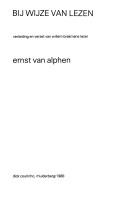Cover of: Bij wijze van lezen by Ernst van Alphen