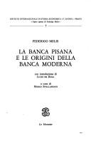 Cover of: La banca pisana e le origini della banca moderna