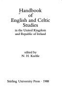 Cover of: Handbook of English and Celtic studies in the United Kingdom and Republic of Ireland by edited by N.H. Keeble.