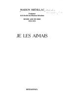 Je les aimais by Melchior Marie Joseph de Marion Brésillac