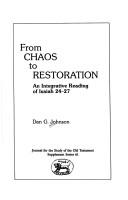 Cover of: From chaos to restoration | Dan G. Johnson