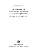 Der aufgehobene Tod im französischen Populärroman des neunzehnten Jahrhunderts by Ronald Hochhausen