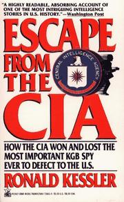Cover of: Escape from the Cia by Kessler