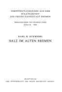 Cover of: Salz im alten Bremen