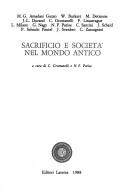 Cover of: Sacrificio e società nel mondo antico
